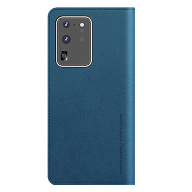 Araree - Samsung Galaxy S20 Ultra Hülle - Case aus Kunstleder - Mustang Diary Series - blau