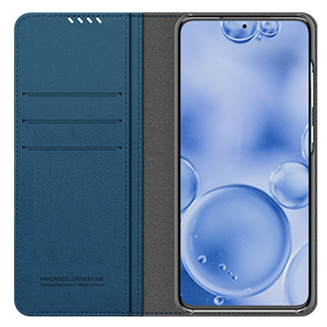 Araree - Samsung Galaxy S20 Ultra Hülle - Case aus Kunstleder - Mustang Diary Series - blau