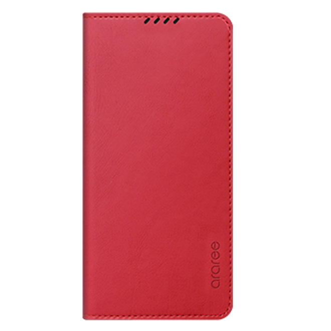 Araree - Samsung Galaxy S20 Ultra Hülle - Case aus Kunstleder - Mustang Diary Series - rot