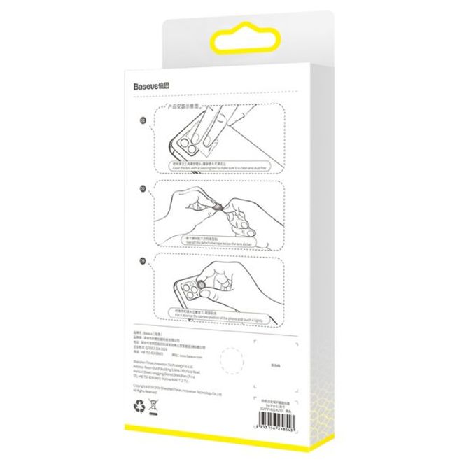 Baseus - iPhone 11 Pro / 11 Pro Max Kameraschutz - 3 Ultradünne Schutzfilme & Ringe - gold