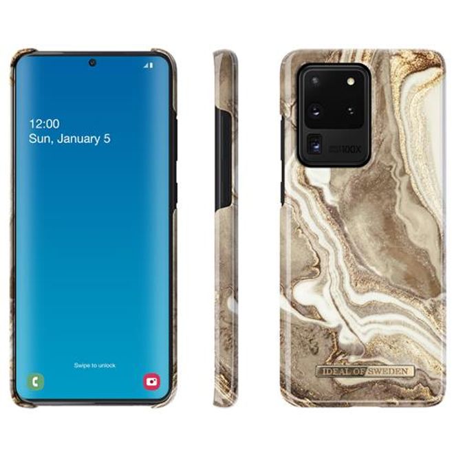 iDeal of Sweden - Samsung Galaxy S20 Ultra Hülle - Printed Case - Golden Sand Marble