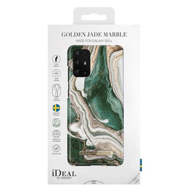 iDeal of Sweden - Samsung Galaxy S20+ Hülle - Printed Case - Golden Jade Marble
