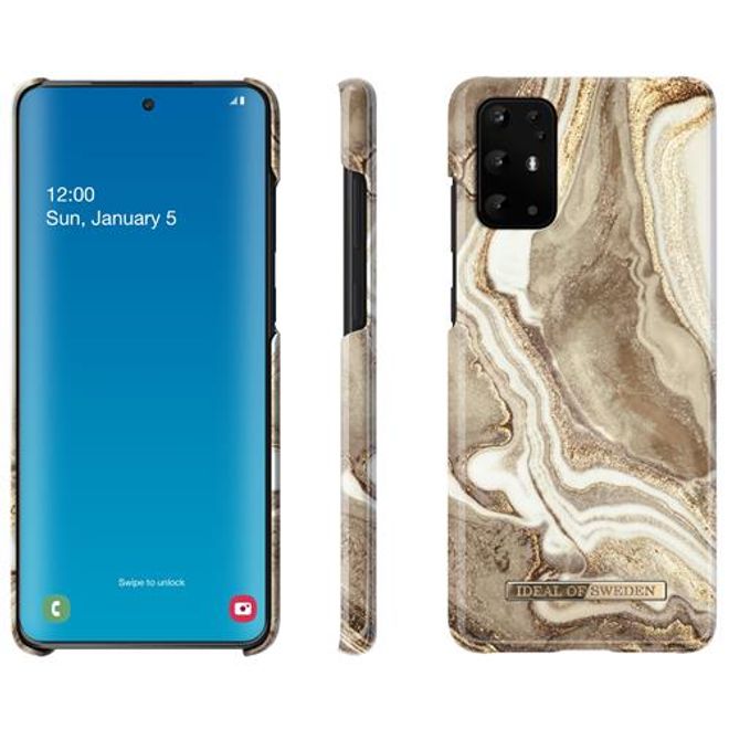 iDeal of Sweden - Samsung Galaxy S20+ Hülle - Printed Case - Golden Sand Marble