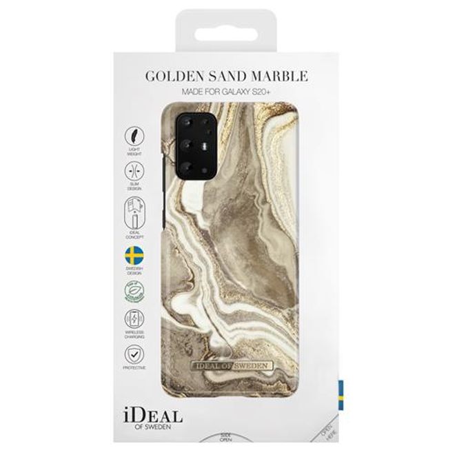 iDeal of Sweden - Samsung Galaxy S20+ Hülle - Printed Case - Golden Sand Marble