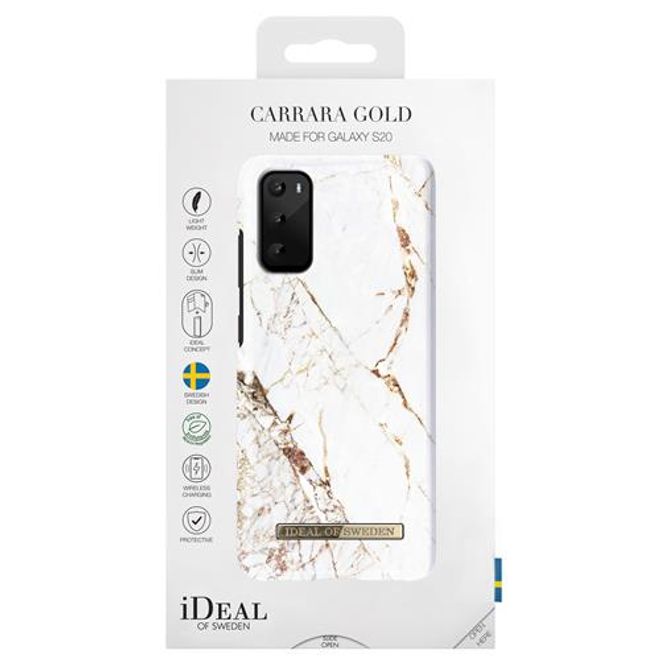 iDeal of Sweden - Samsung Galaxy S20 Hülle - Printed Case - Carrara Gold