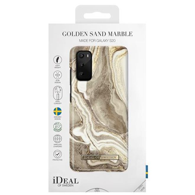 iDeal of Sweden - Samsung Galaxy S20 Hülle - Printed Case - Golden Sand Marble