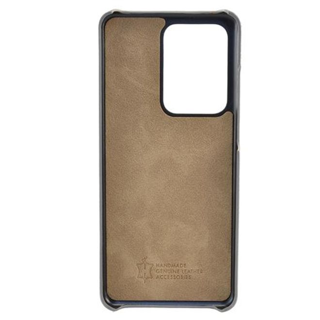 Mike Galeli - Samsung Galaxy S20 Ultra Hülle - Echtleder Hardcase - Lenny - grau