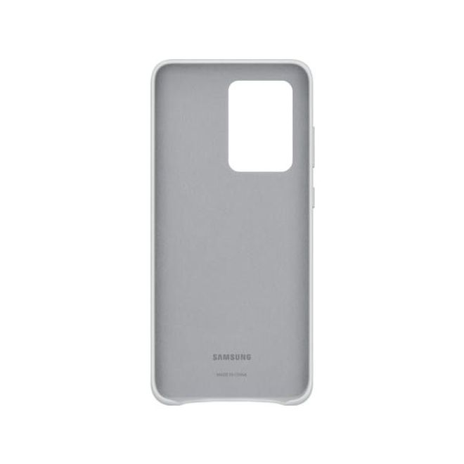 Samsung - Original Galaxy S20 Ultra Hülle - Leder Hardcover - hellgrau