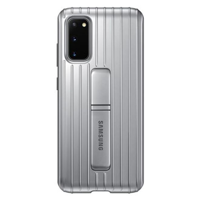 Samsung - Original Galaxy S20 Hülle - Protective Standing Cover - silber