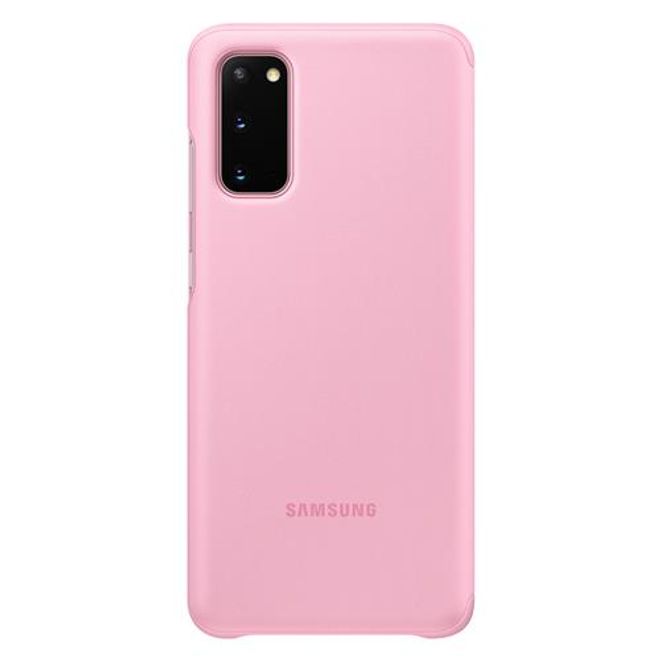 Samsung - Original Galaxy S20 Hülle - Clear View Bookcover - pink