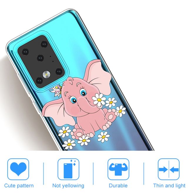 Samsung Galaxy S20 Ultra Handyhülle - Softcase Image Plastik Series - Elefantenbaby