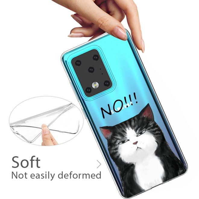 Samsung Galaxy S20 Ultra Handyhülle - Softcase Image Plastik Series - grimmige Katze