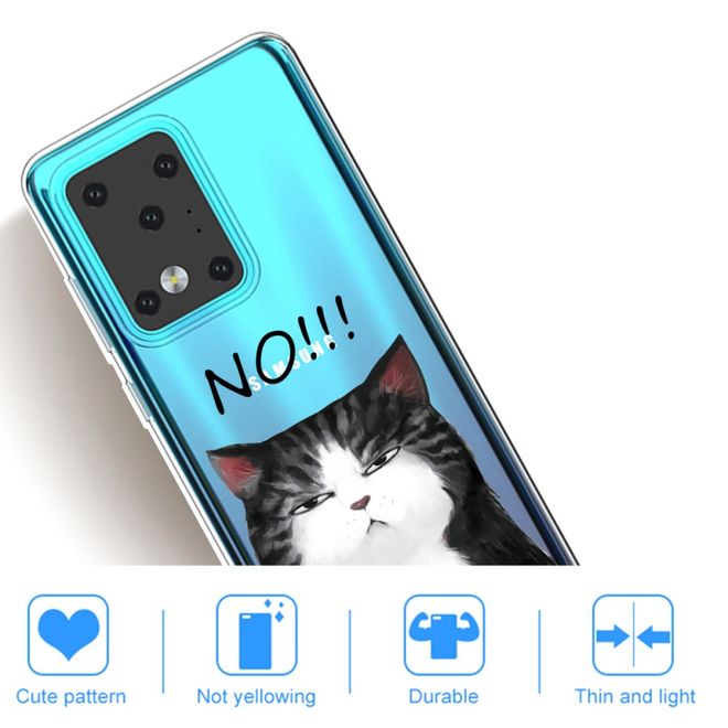 Samsung Galaxy S20 Ultra Handyhülle - Softcase Image Plastik Series - grimmige Katze