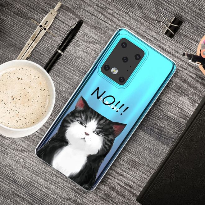 Samsung Galaxy S20 Ultra Handyhülle - Softcase Image Plastik Series - grimmige Katze