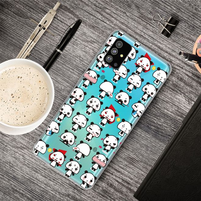 Samsung Galaxy S20+ Handyhülle - Softcase Image Plastik Series - Panda Emojis