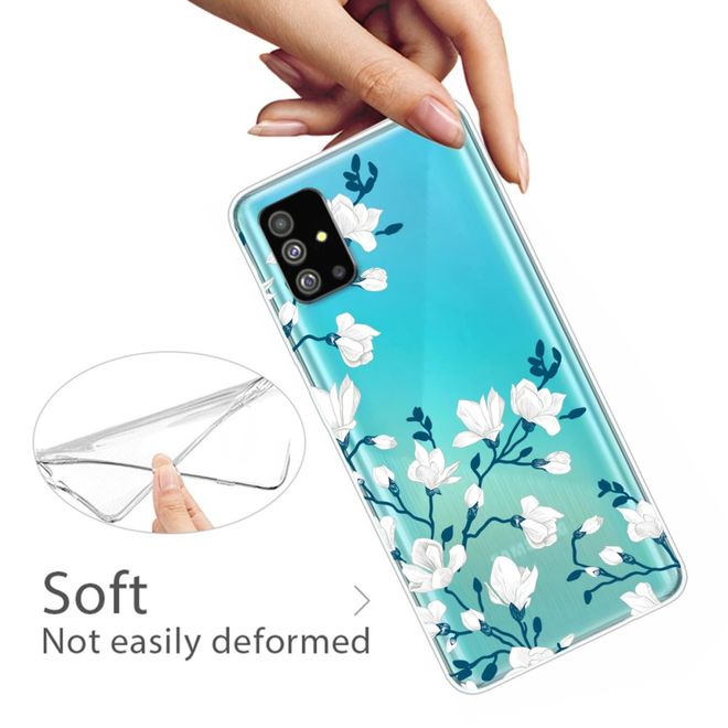 Samsung Galaxy S20 Handyhülle - Softcase Image Plastik Series - weisse Blumen