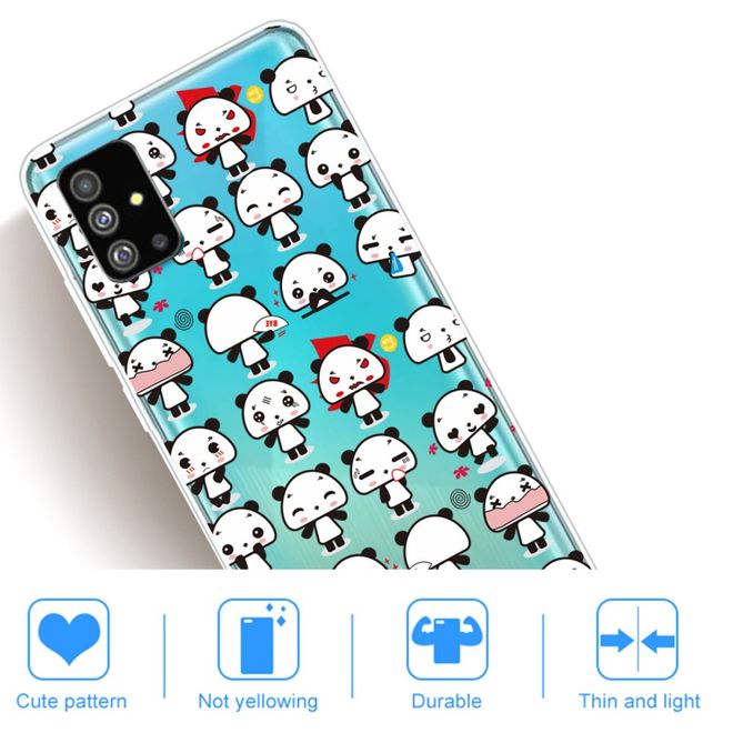 Samsung Galaxy S20 Handyhülle - Softcase Image Plastik Series - Panda Emojis