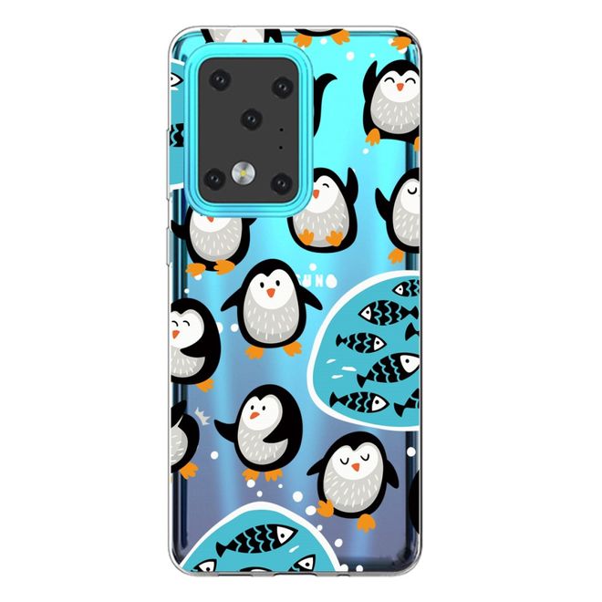 Samsung Galaxy S20 Ultra Handyhülle - Softcase Image Plastik Series - süsse Pinguine