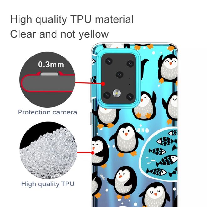 Samsung Galaxy S20 Ultra Handyhülle - Softcase Image Plastik Series - süsse Pinguine