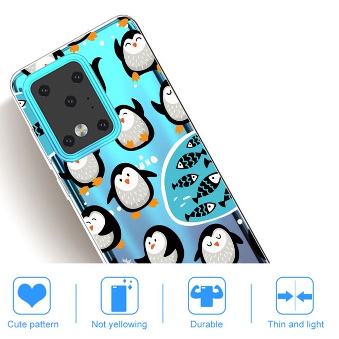 Samsung Galaxy S20 Ultra Handyhülle - Softcase Image Plastik Series - süsse Pinguine