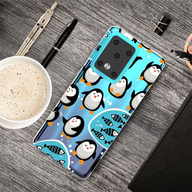 Samsung Galaxy S20 Ultra Handyhülle - Softcase Image Plastik Series - süsse Pinguine