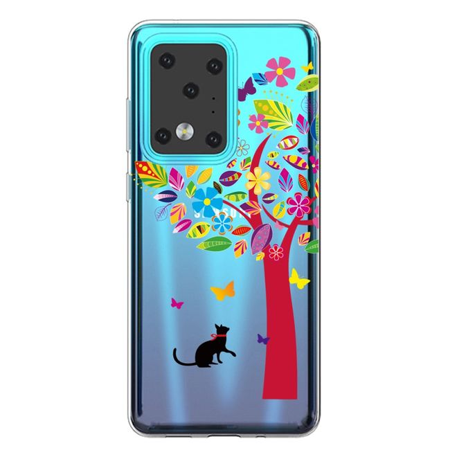 Samsung Galaxy S20 Ultra Handyhülle - Softcase Image Plastik Series - Katze und Baum