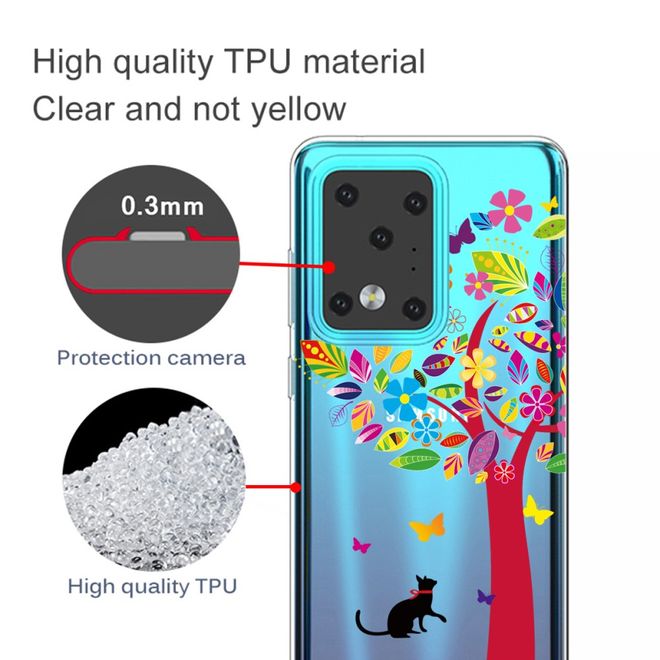 Samsung Galaxy S20 Ultra Handyhülle - Softcase Image Plastik Series - Katze und Baum