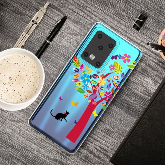 Samsung Galaxy S20 Ultra Handyhülle - Softcase Image Plastik Series - Katze und Baum