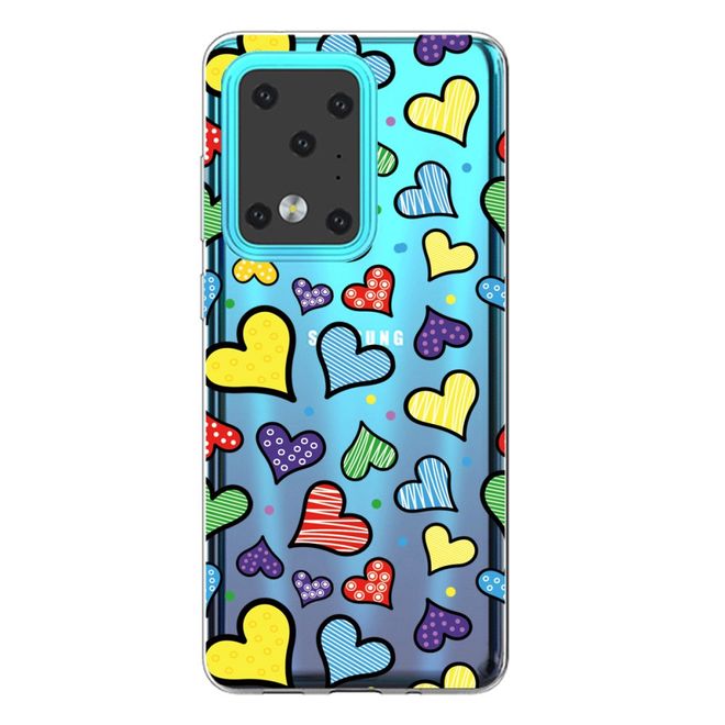 Samsung Galaxy S20 Ultra Handyhülle - Softcase Image Plastik Series - viele Herze