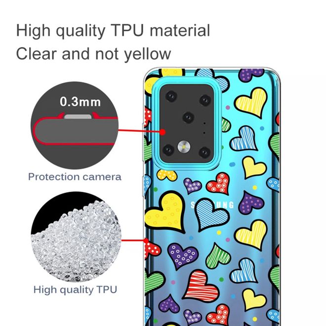 Samsung Galaxy S20 Ultra Handyhülle - Softcase Image Plastik Series - viele Herze
