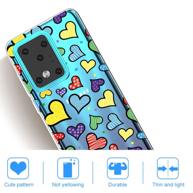 Samsung Galaxy S20 Ultra Handyhülle - Softcase Image Plastik Series - viele Herze
