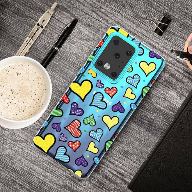 Samsung Galaxy S20 Ultra Handyhülle - Softcase Image Plastik Series - viele Herze
