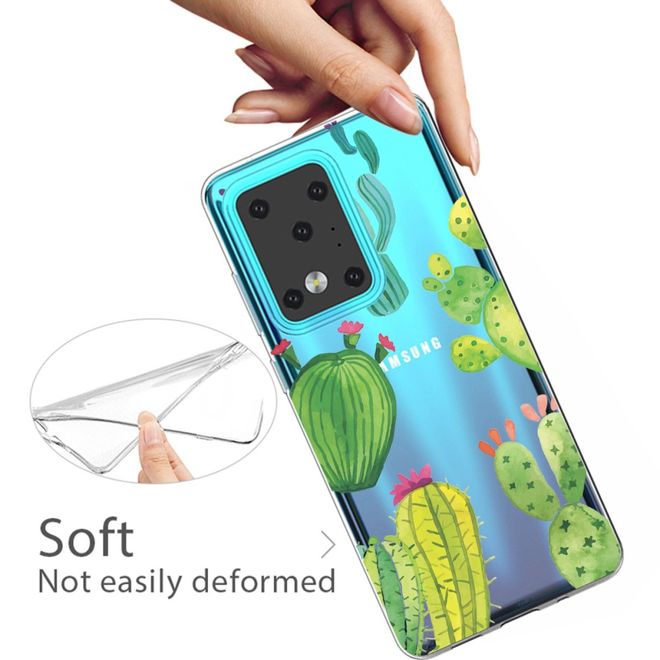 Samsung Galaxy S20 Ultra Handyhülle - Softcase Image Plastik Series - grüne Kakteen