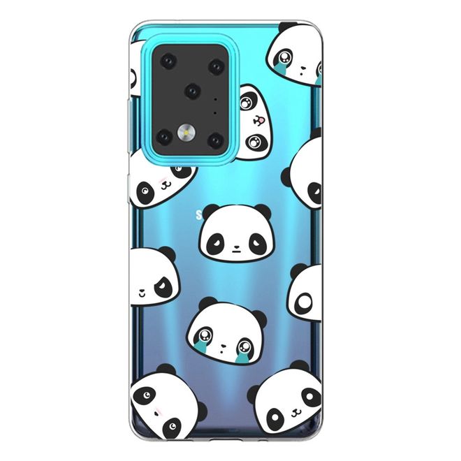 Samsung Galaxy S20 Ultra Handyhülle - Softcase Image Plastik Series - Cute Pandas