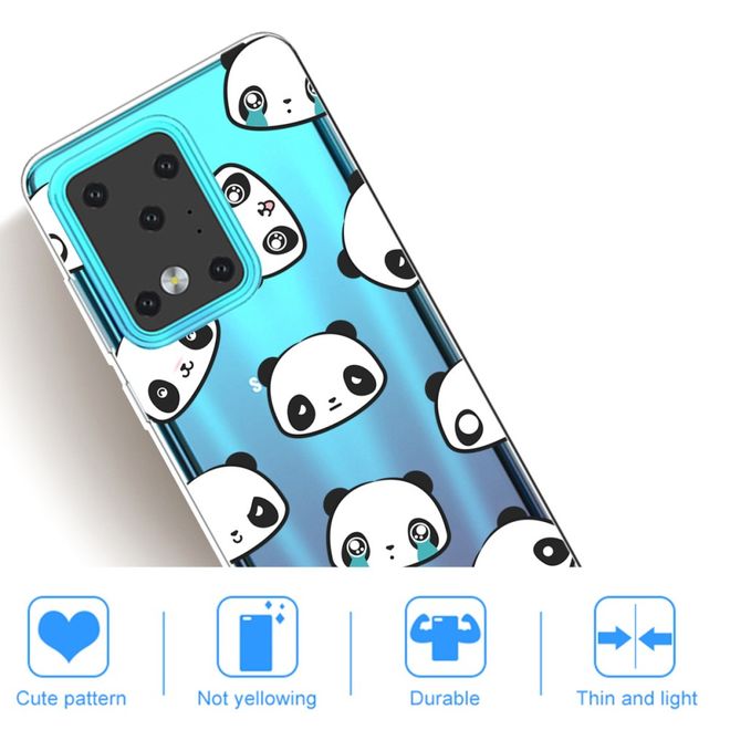 Samsung Galaxy S20 Ultra Handyhülle - Softcase Image Plastik Series - Cute Pandas