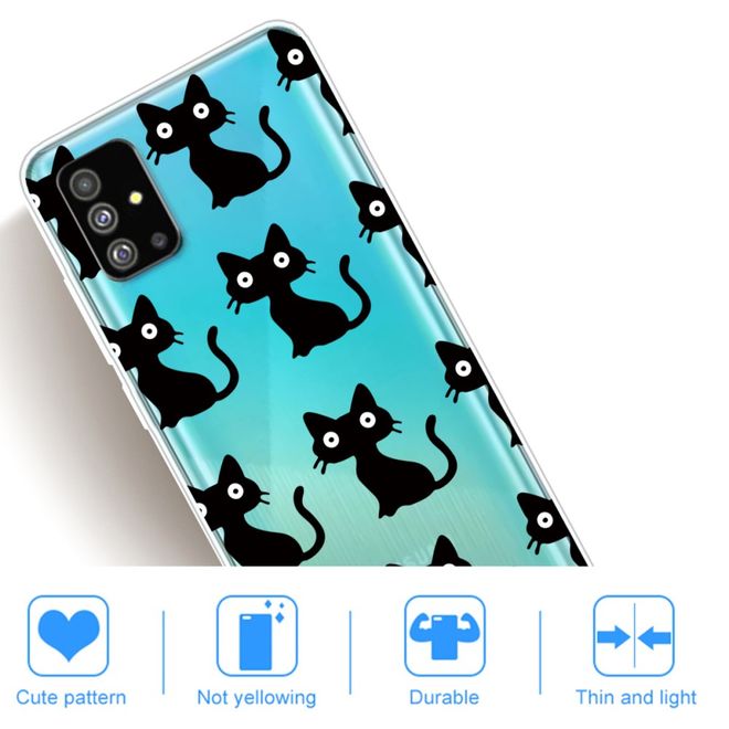 Samsung Galaxy S20+ Handyhülle - Softcase Image Plastik Series - schwarze Katzen