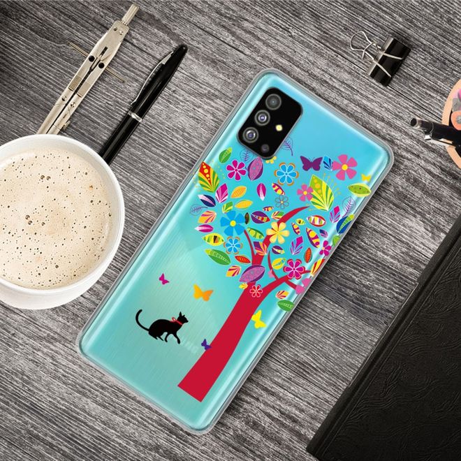 Samsung Galaxy S20+ Handyhülle - Softcase Image Plastik Series - Katze und Baum