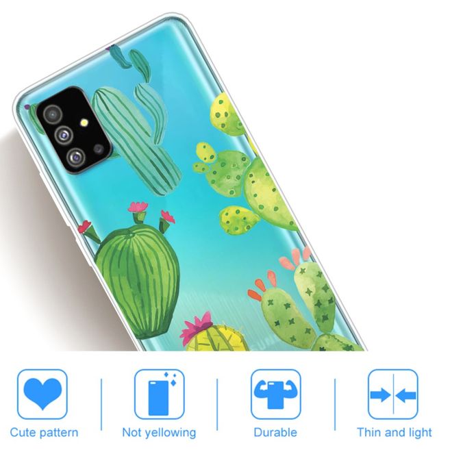 Samsung Galaxy S20+ Handyhülle - Softcase Image Plastik Series - grüne Kakteen