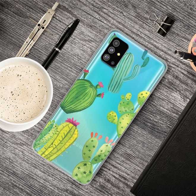 Samsung Galaxy S20+ Handyhülle - Softcase Image Plastik Series - grüne Kakteen