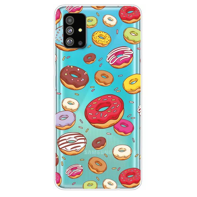 Samsung Galaxy S20 Handyhülle - Softcase Image Plastik Series - farbige Donuts