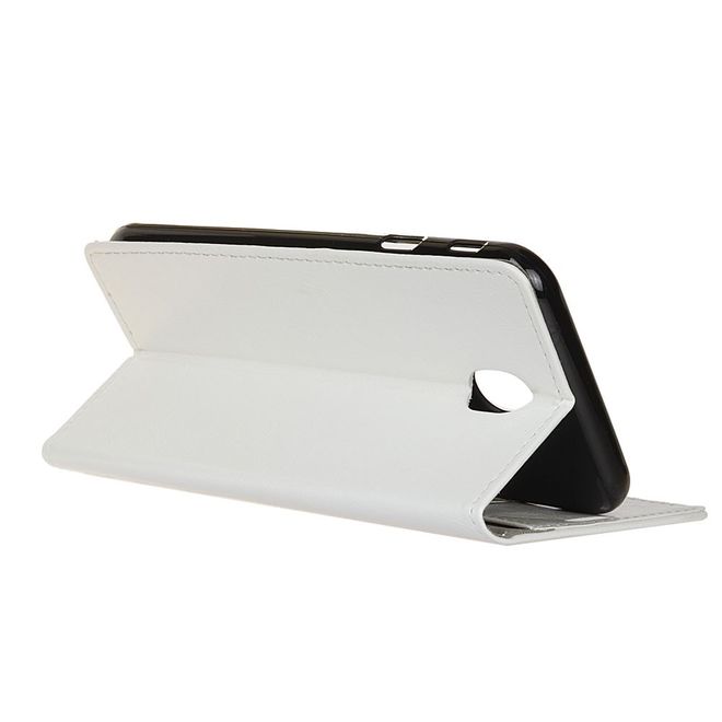 Xiaomi Redmi 8A Handyhülle - Crazy Horse Leder Bookcover Series - weiss