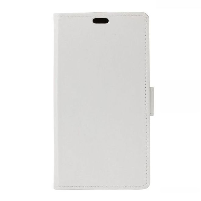 Xiaomi Redmi 8A Handyhülle - Crazy Horse Leder Bookcover Series - weiss