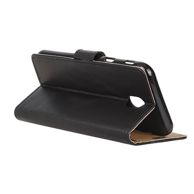 Xiaomi Redmi 8A Handy Hülle - Classic II Leder Bookcover Series - schwarz