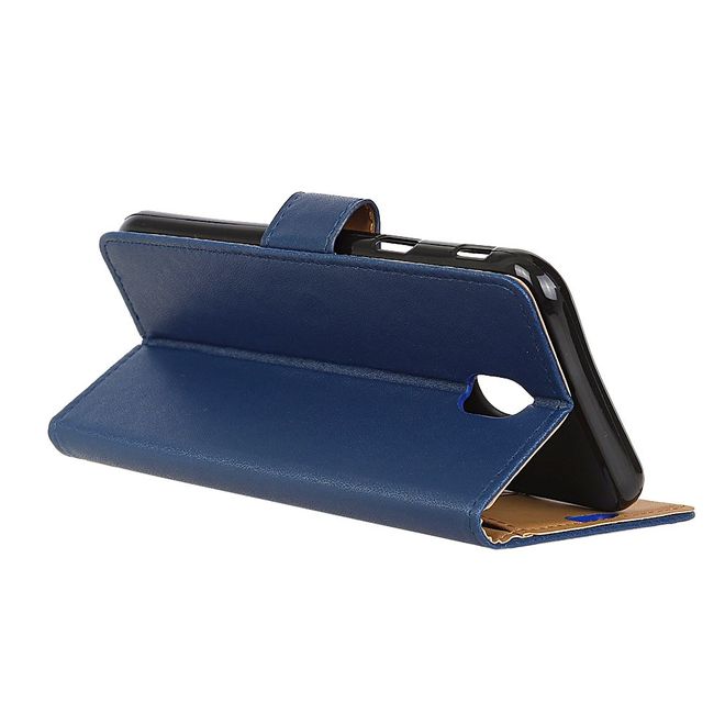 Xiaomi Redmi 8A Handy Hülle - Classic II Leder Bookcover Series - blau