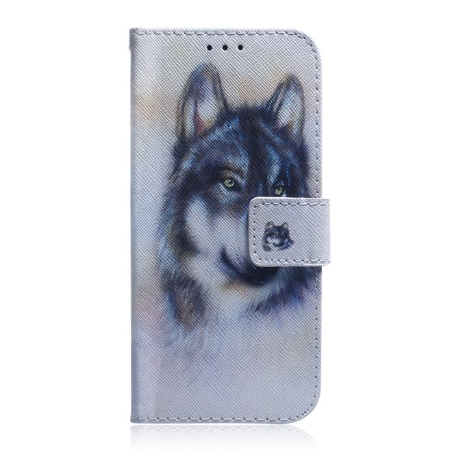 Xiaomi Redmi 8A Handy Hülle - Leder Bookcover Image Series - Husky