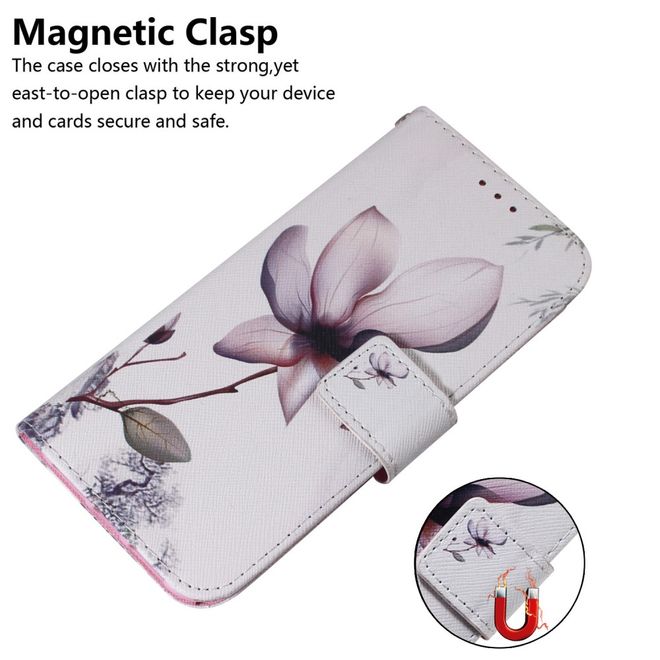 Xiaomi Redmi 8A Handy Hülle - Leder Bookcover Image Series - schöne Blume
