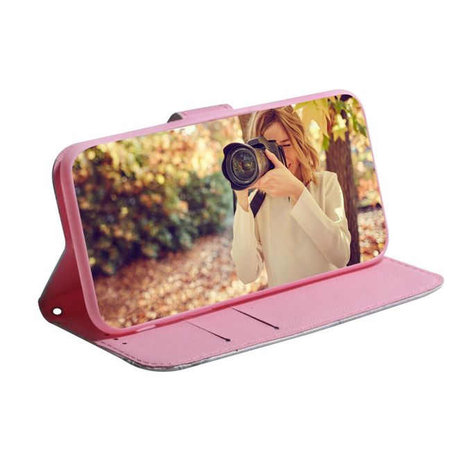 Xiaomi Redmi 8A Handy Hülle - Leder Bookcover Image Series - schöne Blume