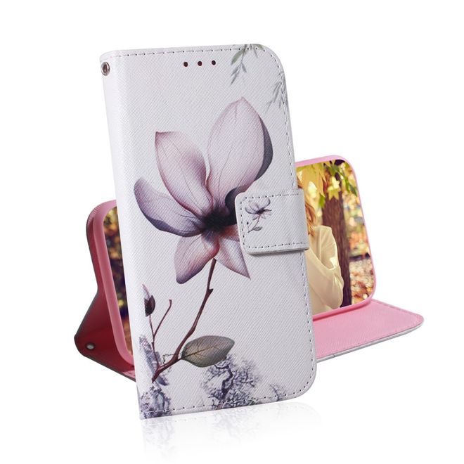 Xiaomi Redmi 8A Handy Hülle - Leder Bookcover Image Series - schöne Blume