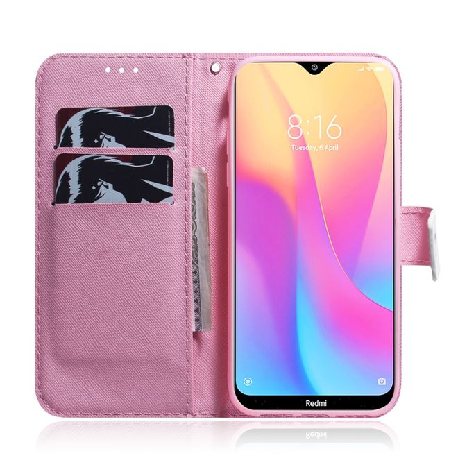 Xiaomi Redmi 8A Handy Hülle - Leder Bookcover Image Series - schöne Blume