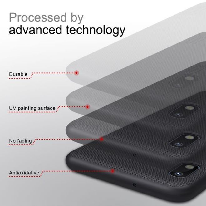 Nillkin - Samsung Galaxy A10 Hülle - Plastik Case - Super Frosted Shield Series - schwarz
